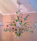 vintage french toleware chandelier